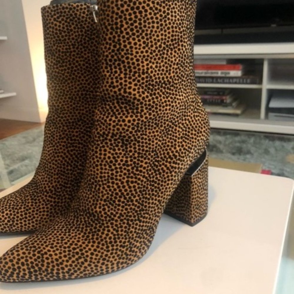 Alexander wang Kirby Animal Print Boots with dust bag and old box